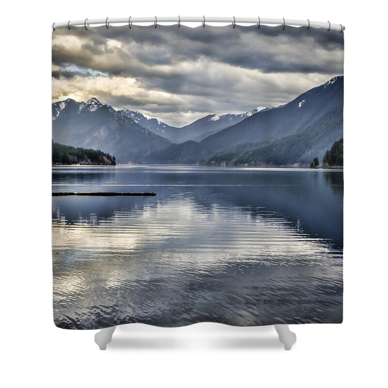 Lake Shower Curtain featuring the photograph Mirror Image by Heather Applegate