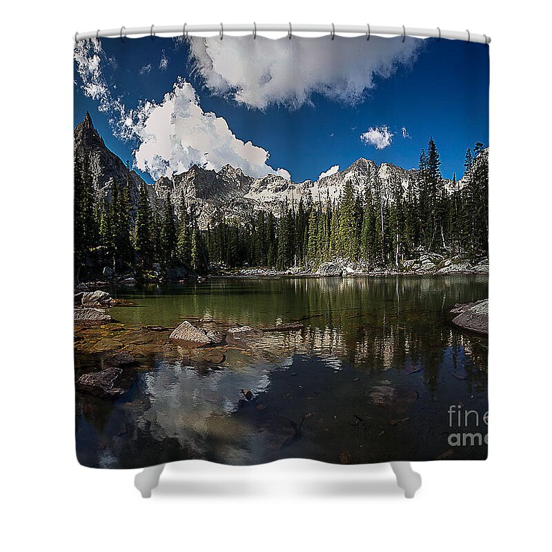 Nature Shower Curtain featuring the photograph Mirror Lake by Steven Reed