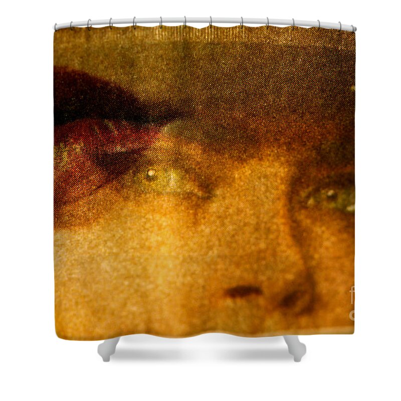 Lips Shower Curtain featuring the photograph Miss P by Michael Cinnamond