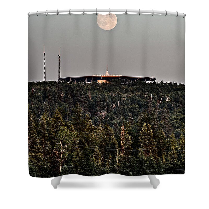 Communication Shower Curtain featuring the photograph Mission Control by Doug Gibbons