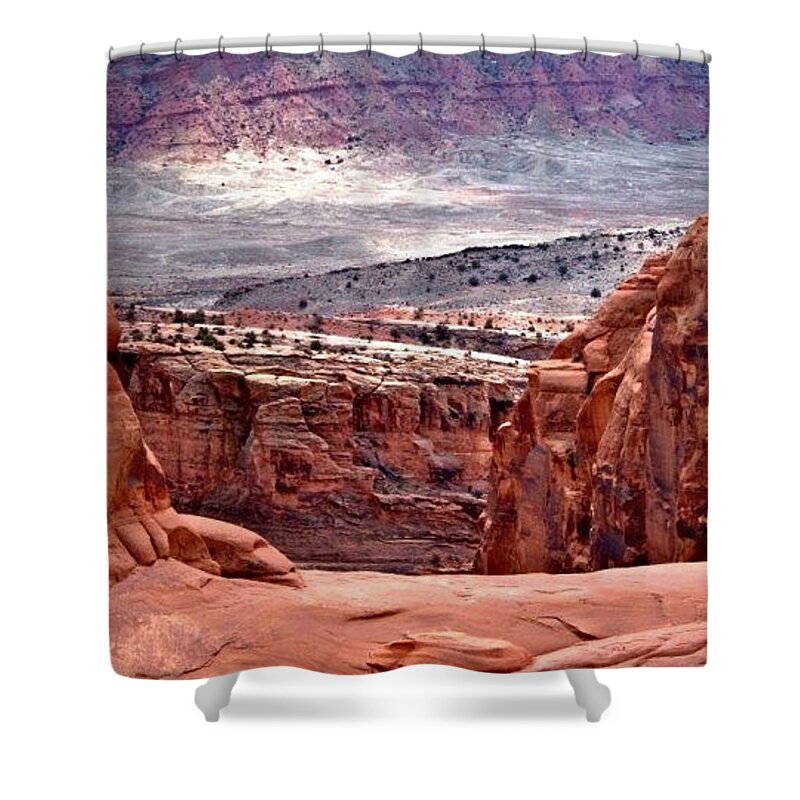 Utah Shower Curtain featuring the photograph Moab by Rona Black
