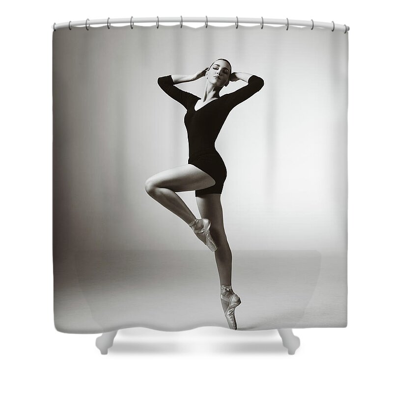 Ballet Dancer Shower Curtain featuring the photograph Modern Dancer by Lambada