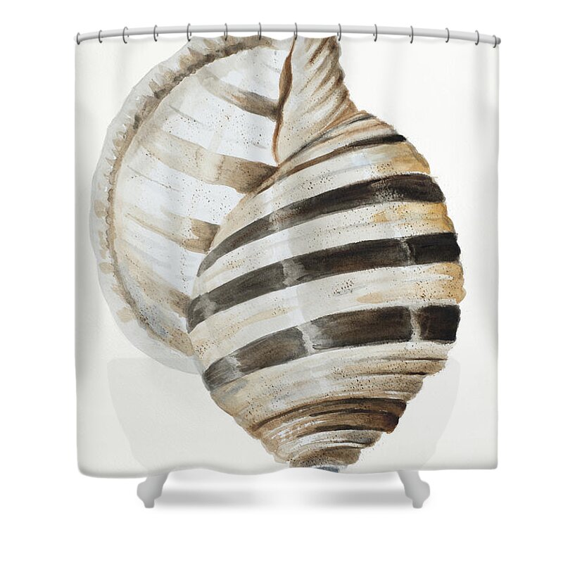 Modern Shower Curtain featuring the painting Modern Shell I by Patricia Pinto