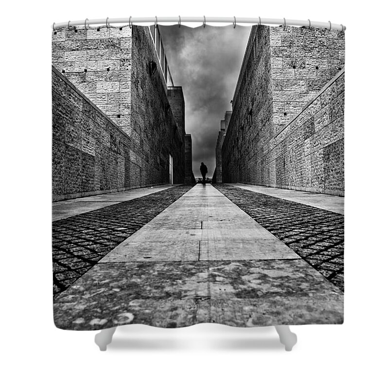 City Shower Curtain featuring the photograph Moments by Jorge Maia