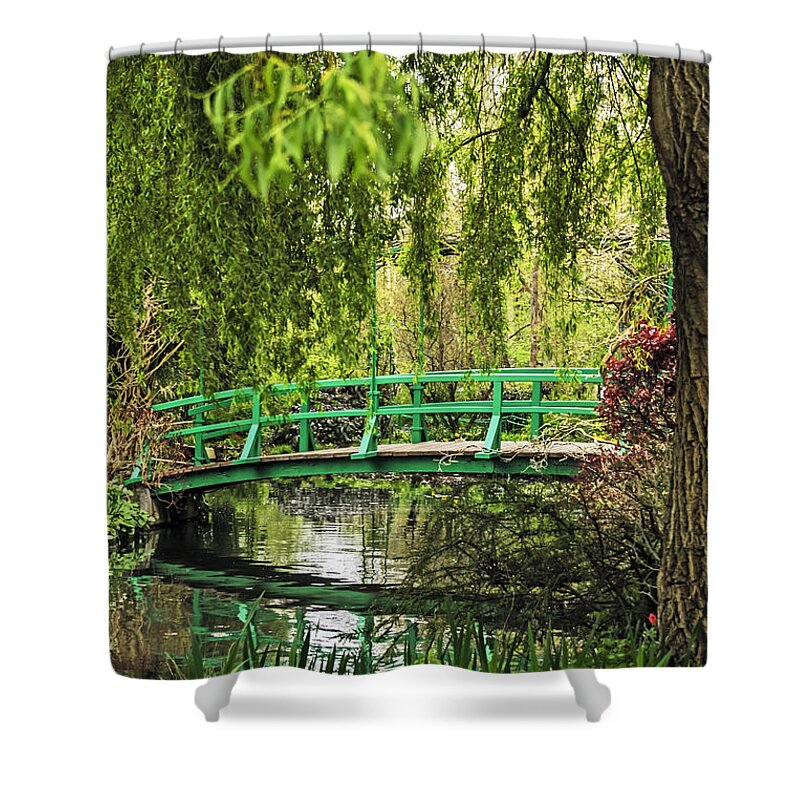 Travel Shower Curtain featuring the photograph Monet's Inspriation by Elvis Vaughn