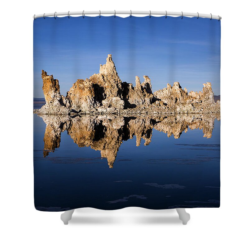 Mono Lake Shower Curtain featuring the photograph Mono EKG by Denise Dube