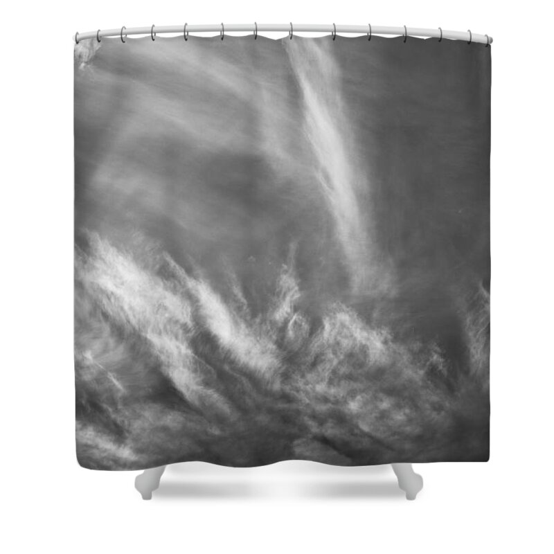 Clouds Shower Curtain featuring the photograph Monochrome Skies by David Pyatt