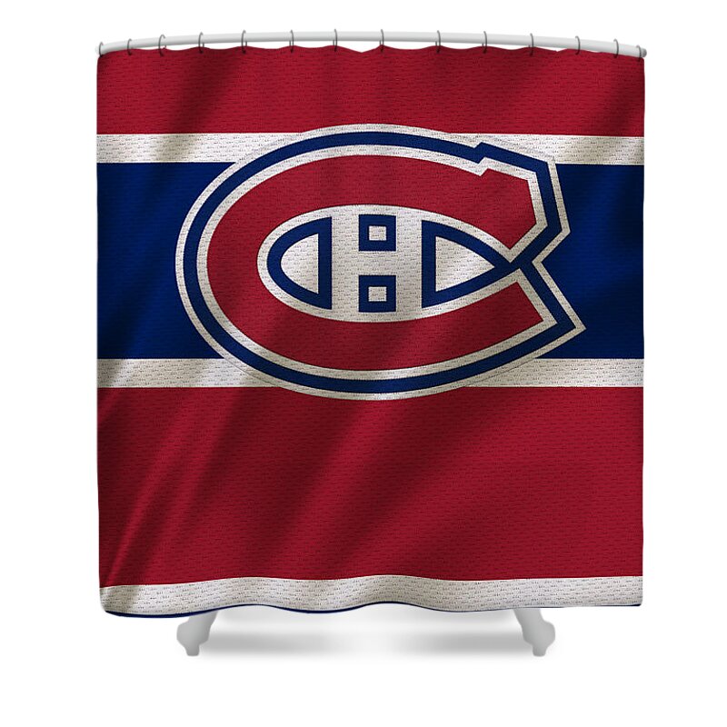Canadiens Shower Curtain featuring the photograph Montreal Canadiens Uniform by Joe Hamilton