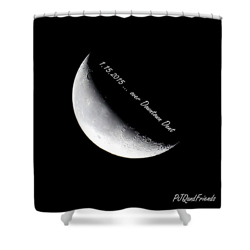 Moon Shower Curtain featuring the photograph Moon by PJQandFriends Photography
