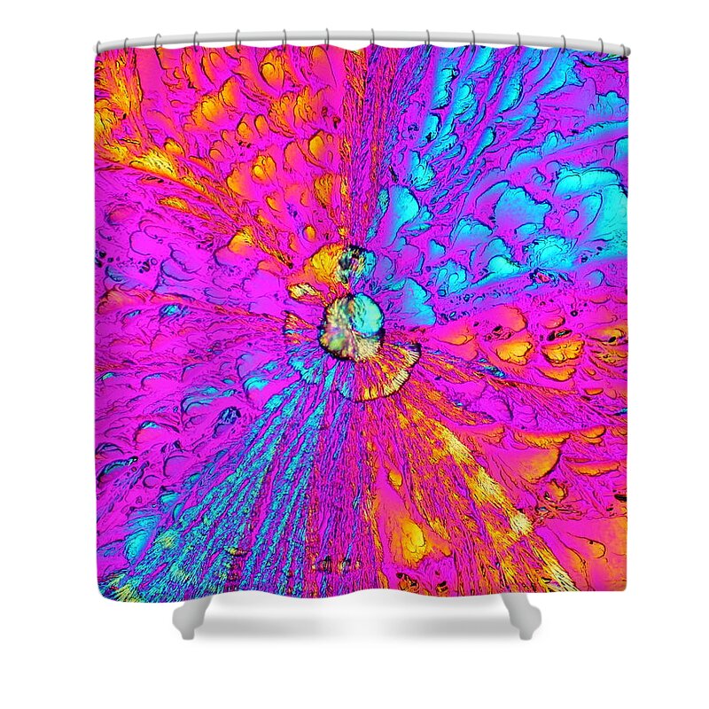 Crystals Shower Curtain featuring the photograph Moonlight Mile by Hodges Jeffery