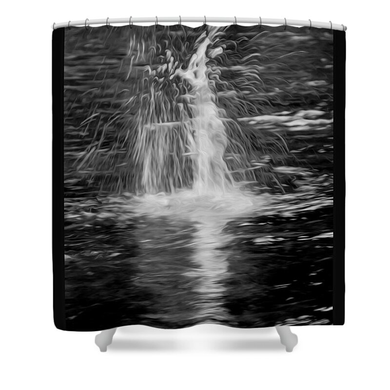 Georgia Okeefe Shower Curtain featuring the painting Moonlight Sprite by Omaste Witkowski