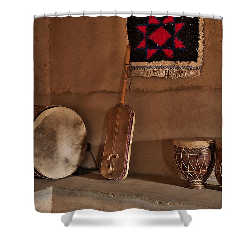 Morocco Shower Curtain featuring the photograph Moroccan traditional instruments by Ivan Slosar