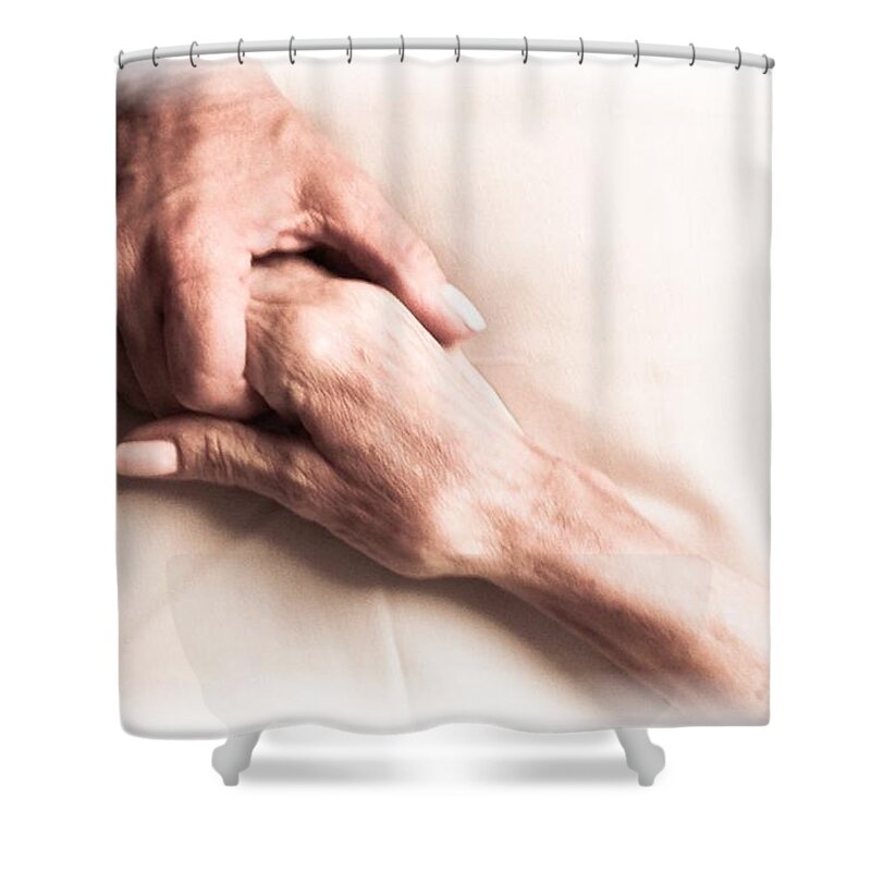 Mother And Daughter Shower Curtain featuring the photograph Mother and Daughter 2 by Marian Lonzetta