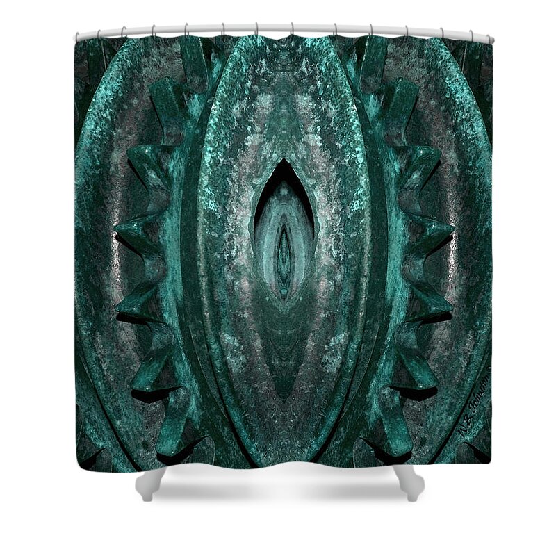 Metal Shower Curtain featuring the photograph Mother Machine by WB Johnston