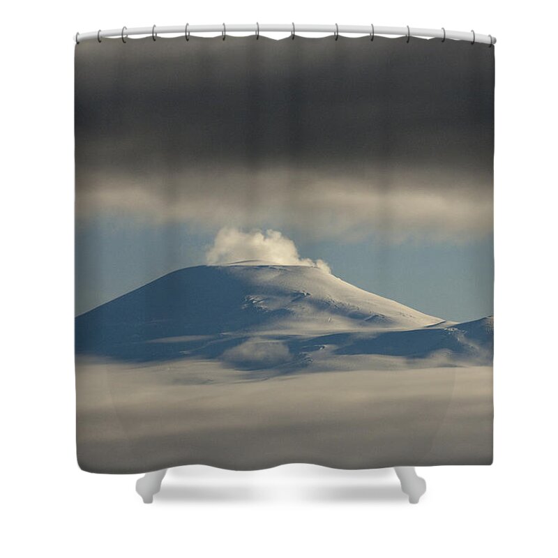 530801 Shower Curtain featuring the photograph Mount Sanford Wrangell-st. Elias Np by Michael Quinton