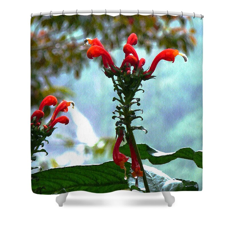 Jungle Shower Curtain featuring the photograph Mountain Flower by Chris Sotiriadis