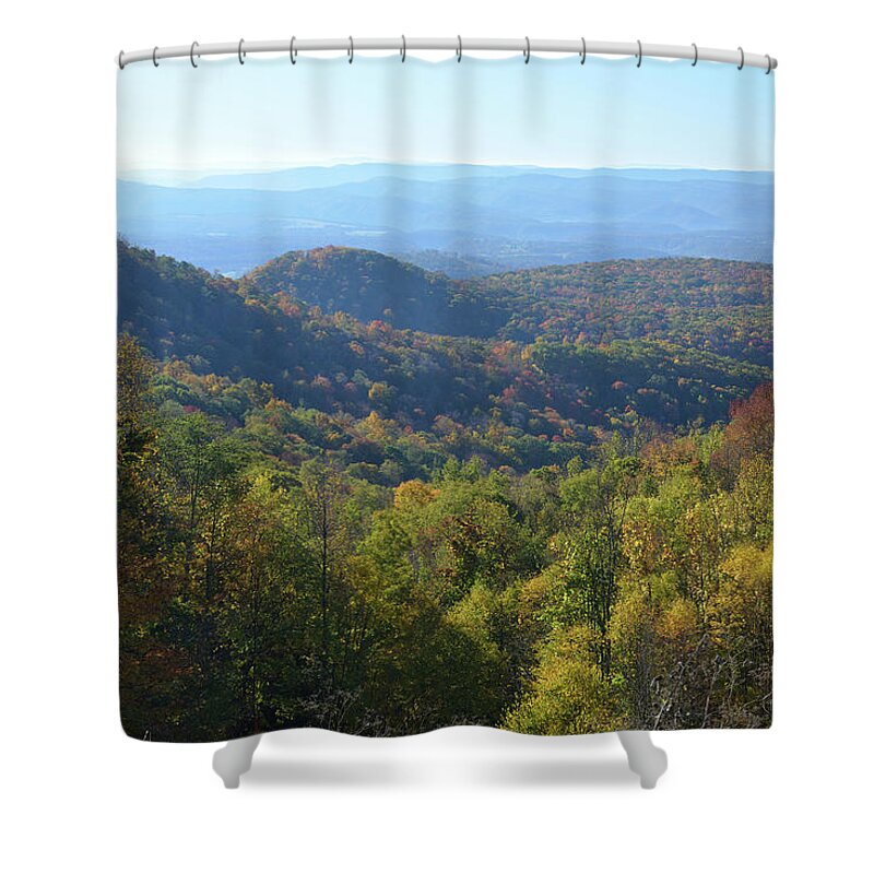 Scenics Shower Curtain featuring the photograph Mountain Scenery In West Virginia by Aimintang