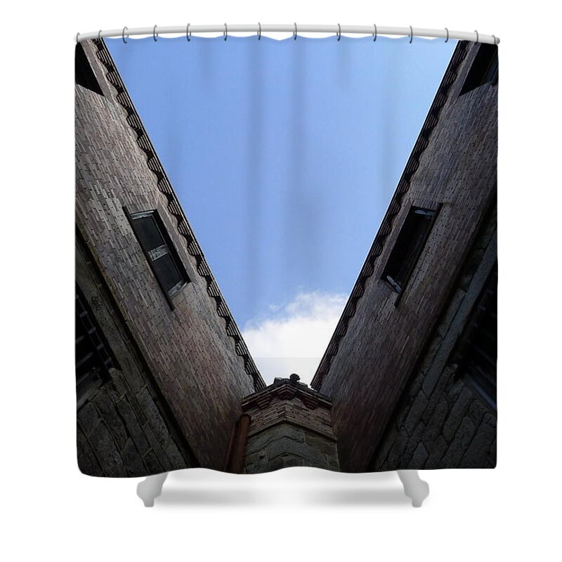 Sky Shower Curtain featuring the photograph Mr Blue Sky by Richard Reeve