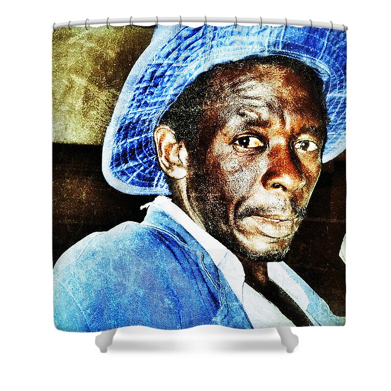 African Shower Curtain featuring the photograph Mr. Jinja by Al Harden
