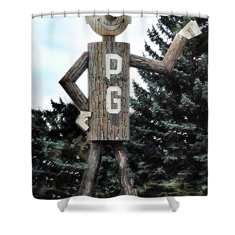 Mascot Shower Curtain featuring the photograph Mr. PG by Vivian Martin
