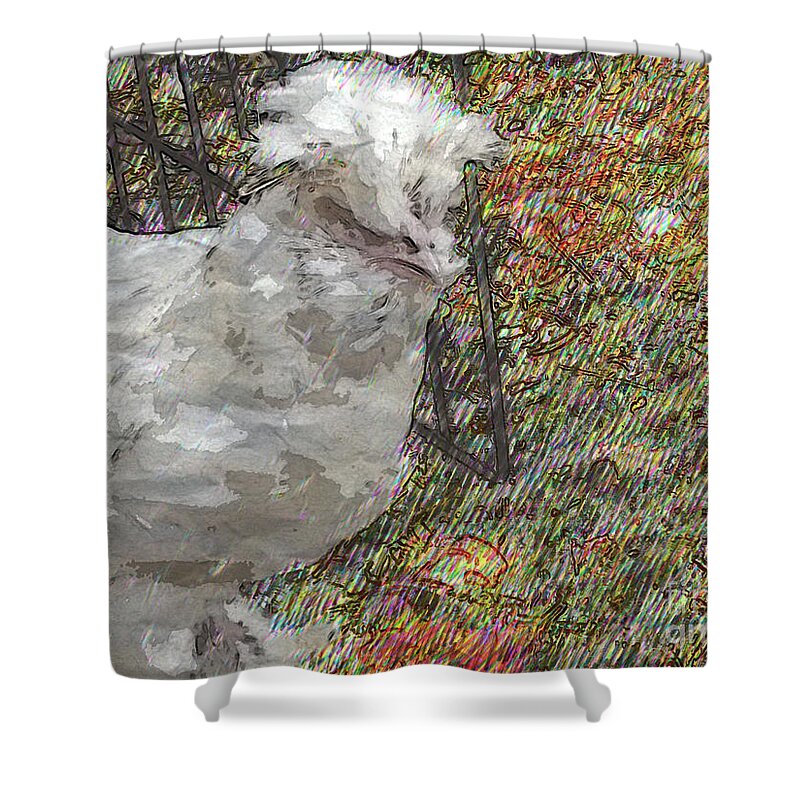 Bird Shower Curtain featuring the photograph Mrs. Sultan Painted by Donna Brown