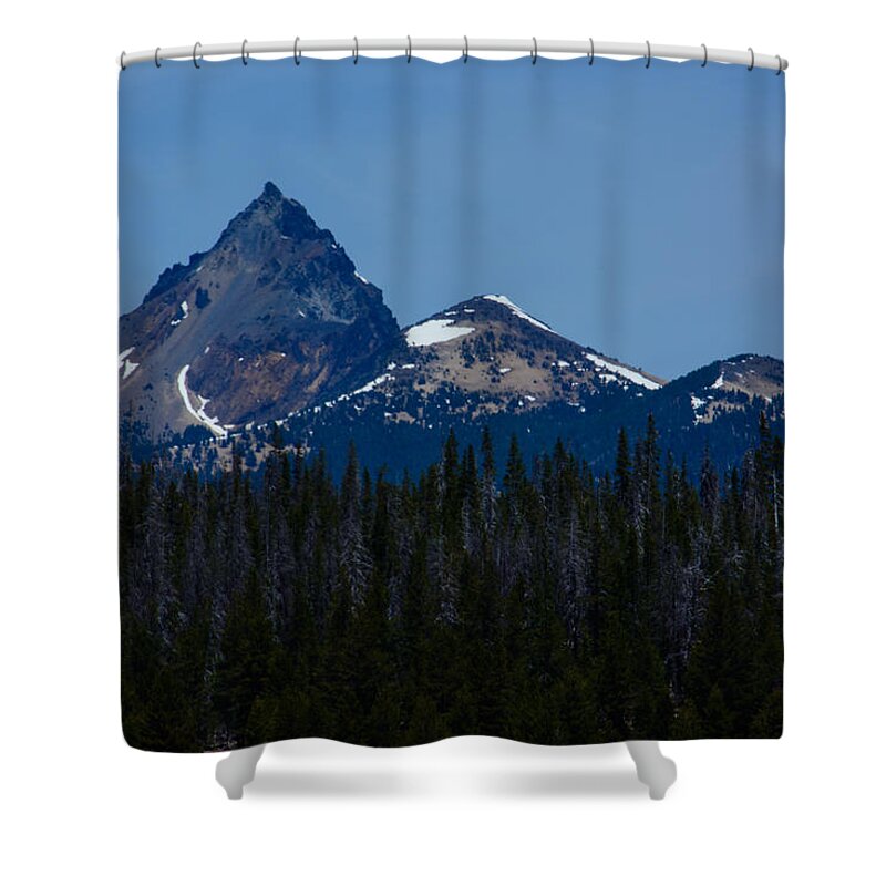 Mount Shower Curtain featuring the photograph Mt. Thielsen by Tikvah's Hope