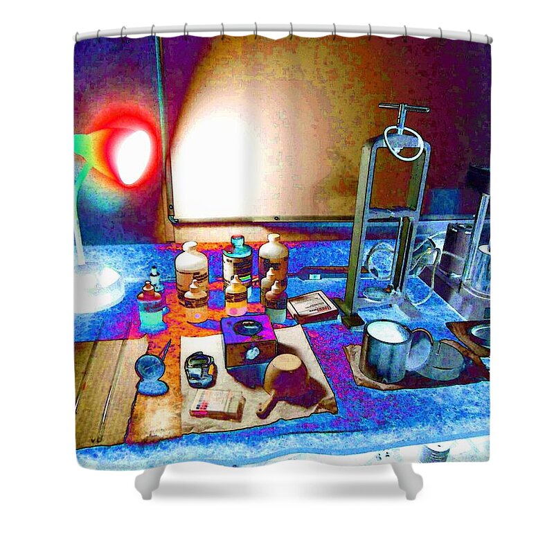 Mud Engineer Shower Curtain featuring the photograph Mud Engineer by Lanita Williams