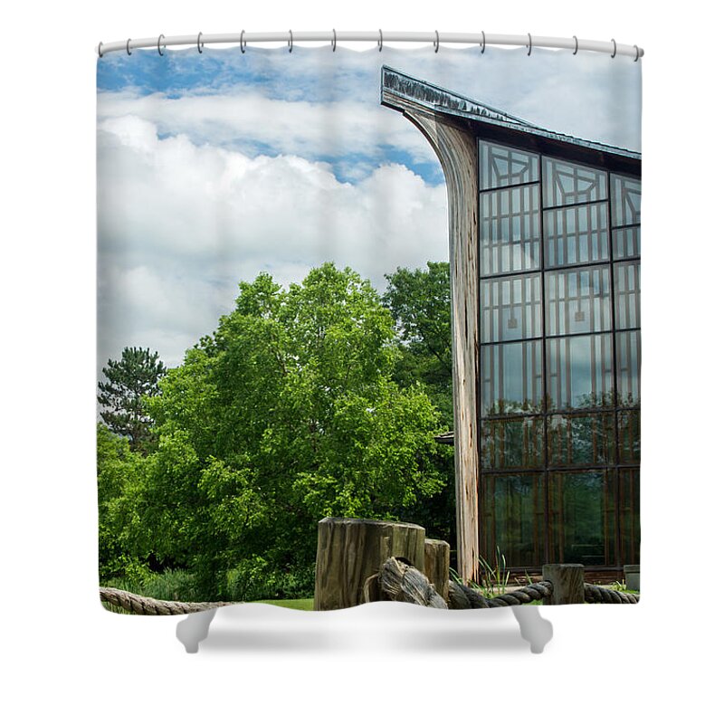 Muller Shower Curtain featuring the photograph Muller Chapel Ithaca College by Photographic Arts And Design Studio