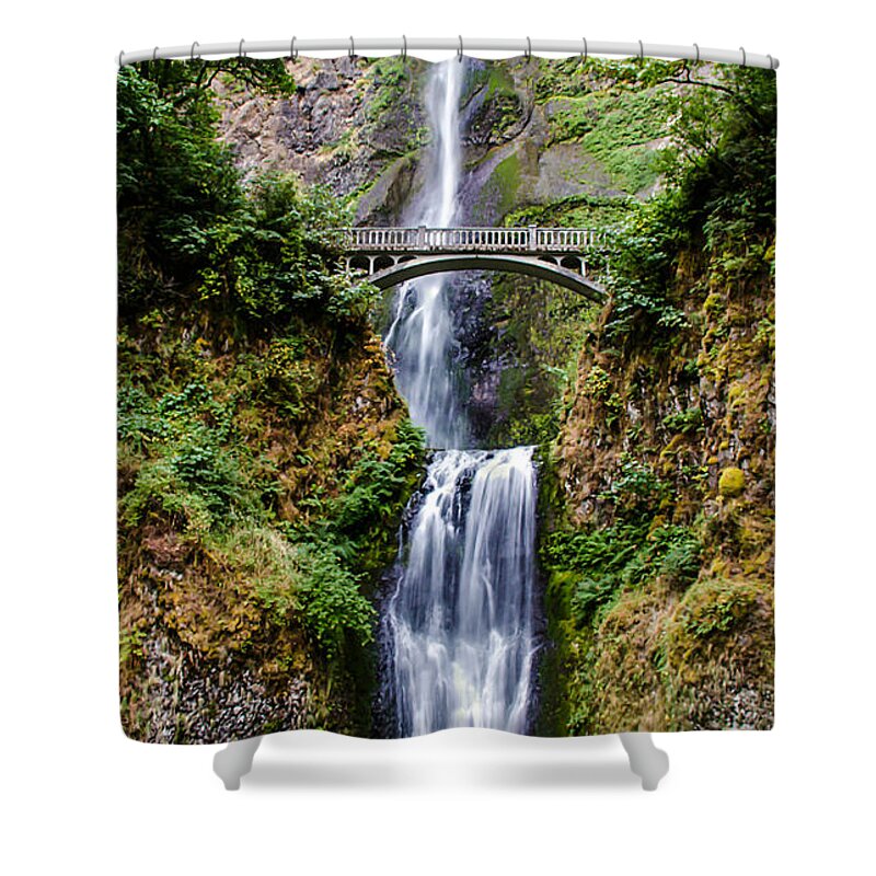  Columbia River Gorge Shower Curtain featuring the photograph Multnomah Falls by Robert Bales