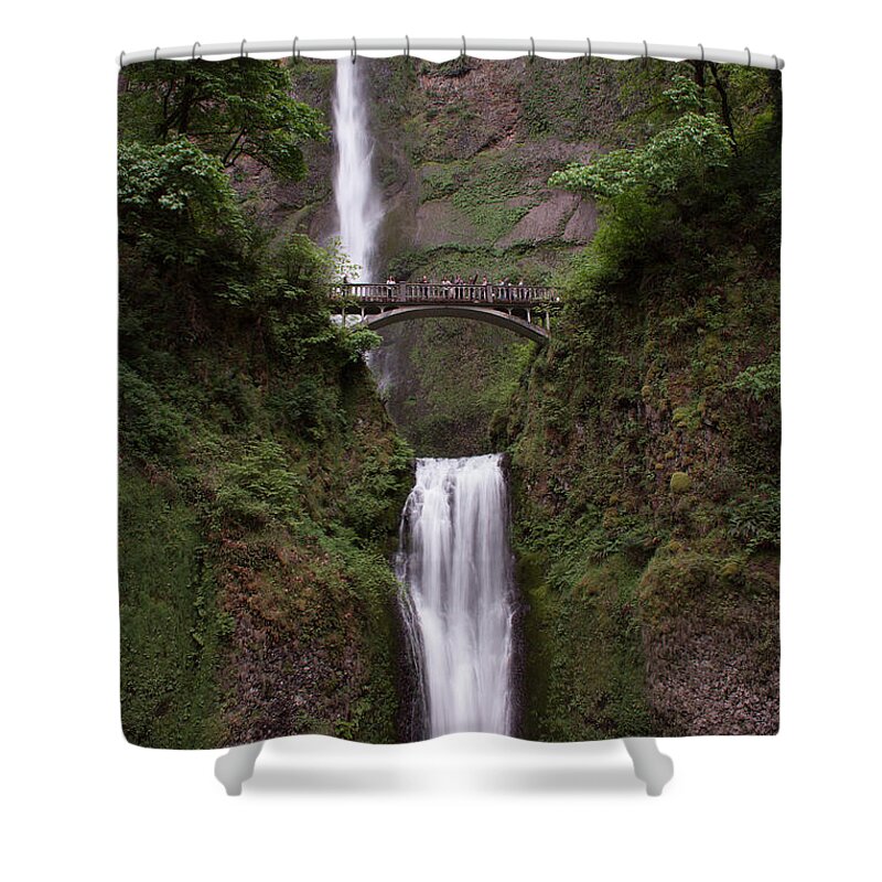 Multnomah Falls Shower Curtain featuring the photograph Multnomah Falls by Suzanne Luft