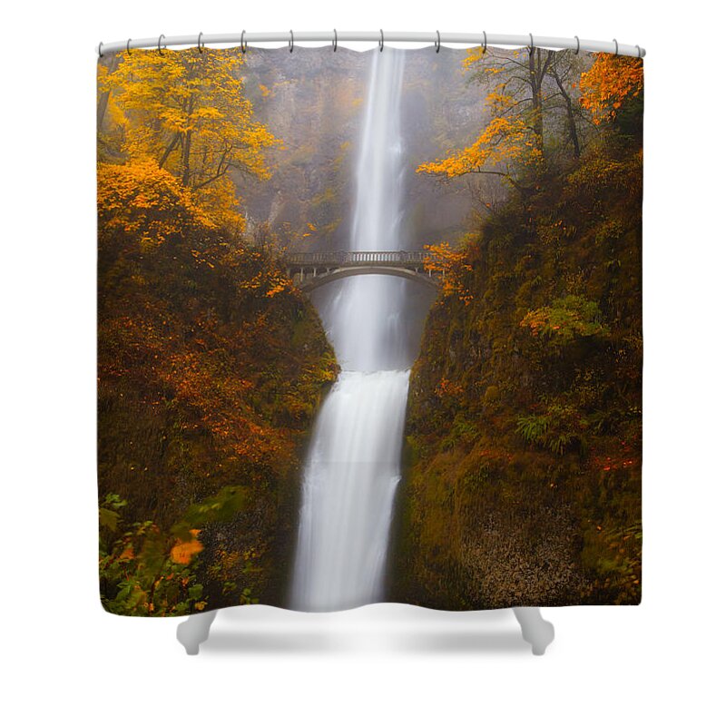Multnomah Falls Shower Curtain featuring the photograph Multnomah Morning by Darren White