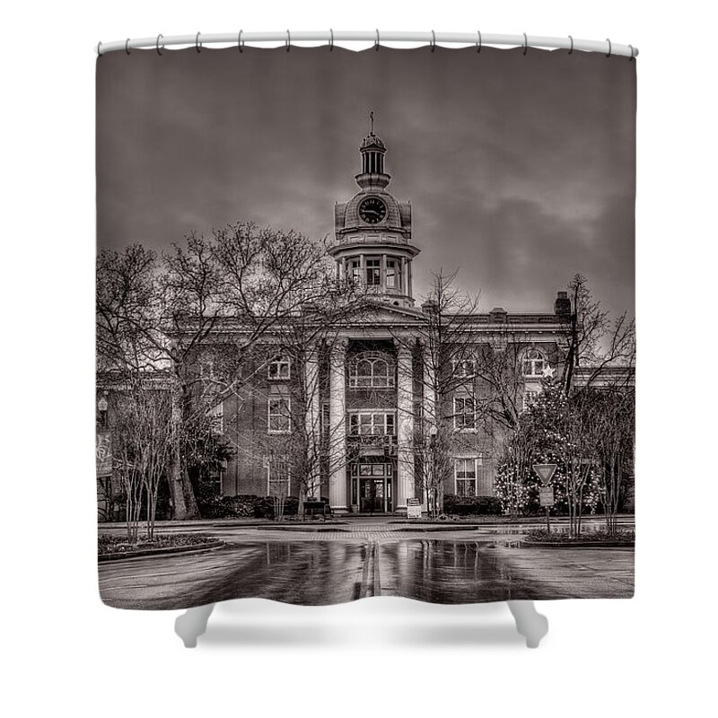 Capitol Shower Curtain featuring the photograph Murfreesboro Town Hall by Brett Engle
