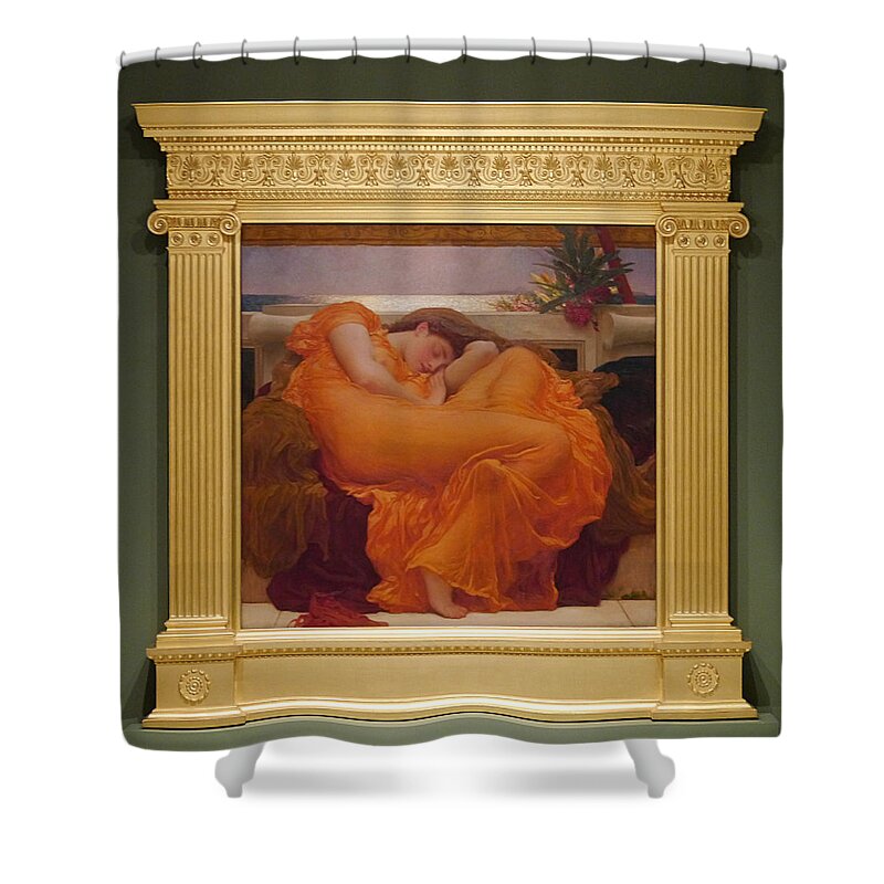 Richard Reeve Shower Curtain featuring the photograph Museo de Ponce - Flaming June II by Richard Reeve