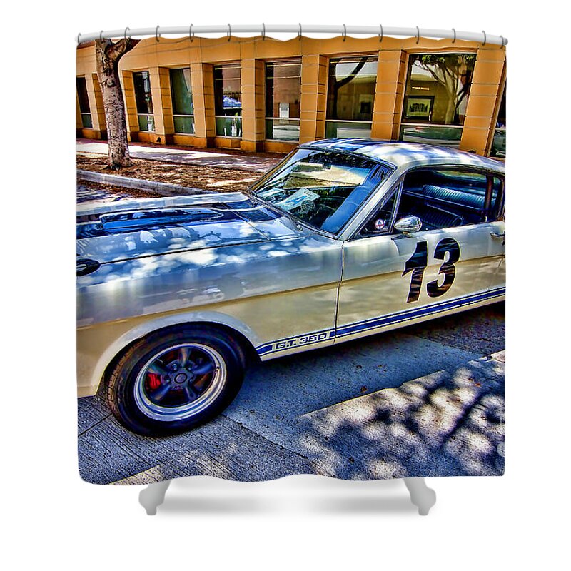 Ford Shower Curtain featuring the photograph Mustang GT 350 by Jason Abando