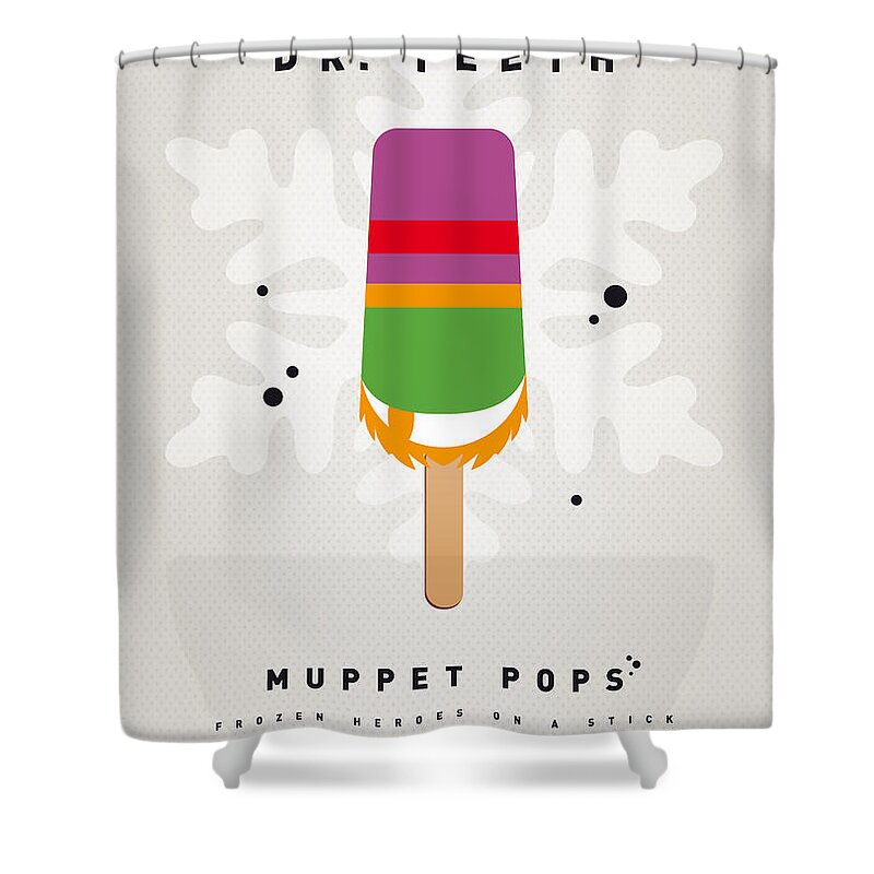 Muppets Shower Curtain featuring the digital art My MUPPET ICE POP - Dr Teeth by Chungkong Art