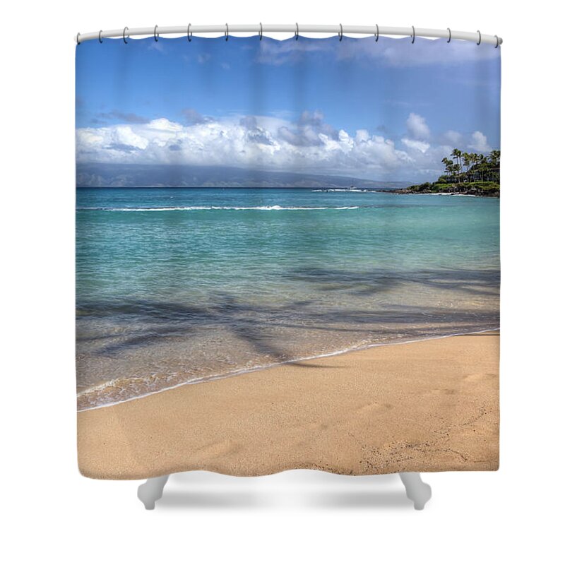 Beautiful Shower Curtain featuring the photograph Napili Bay Maui by Heidi Smith