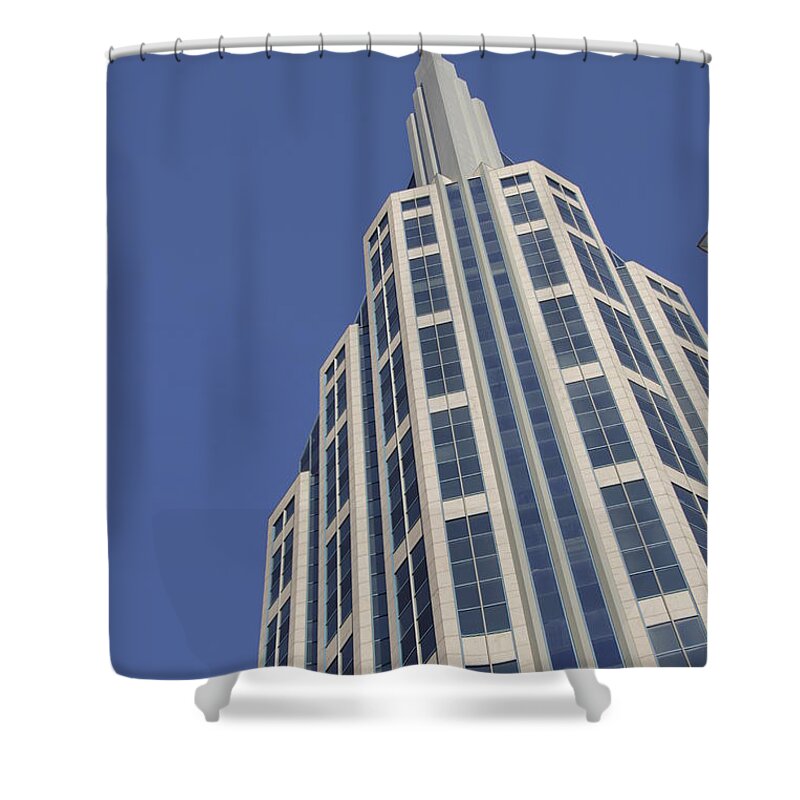Nashville Shower Curtain featuring the photograph Regions Financial Corp Nashville by Valerie Collins
