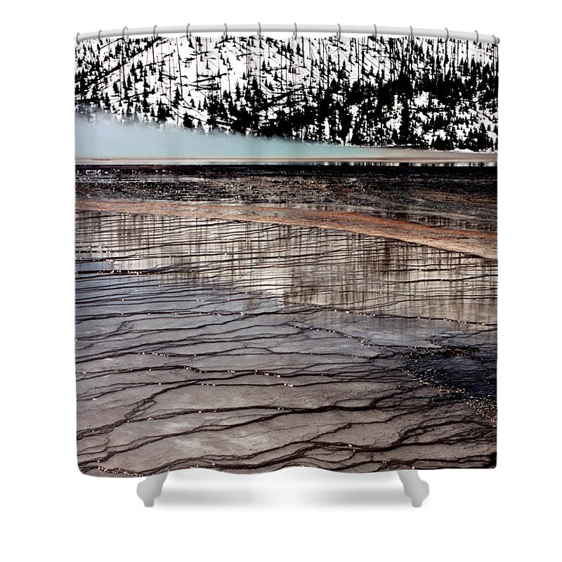 Yellowstone National Park Shower Curtain featuring the photograph Nature's Mosaic II by Sharon Elliott