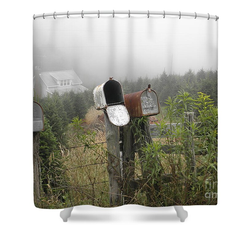 North Carolina Shower Curtain featuring the photograph NC Mailboxes by Valerie Reeves