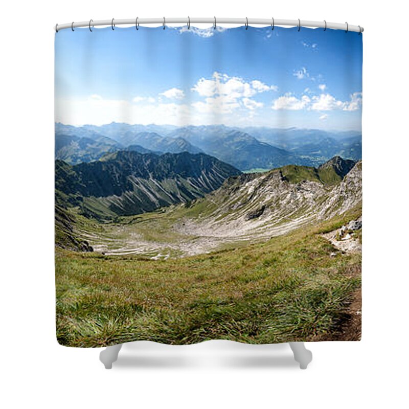 Allgaeu Shower Curtain featuring the photograph Nebelhorn by Andreas Freund