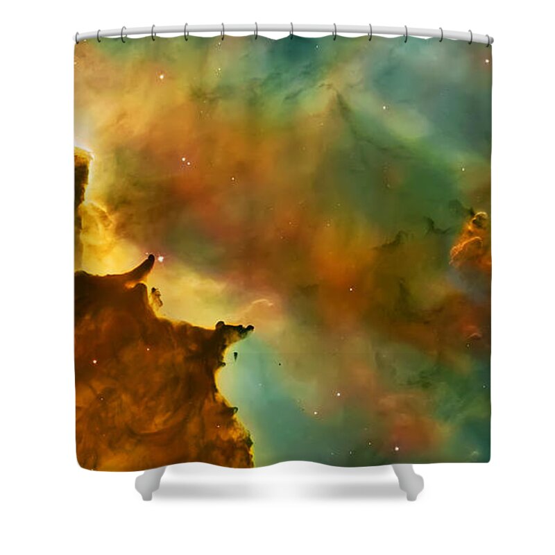 Nasa Images Shower Curtain featuring the photograph Nebula Cloud by Jennifer Rondinelli Reilly - Fine Art Photography