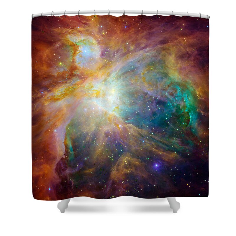 Orion Shower Curtain featuring the photograph Chaos at the Heart of Orion by Eric Glaser