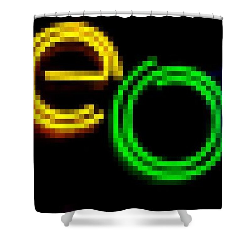  Shower Curtain featuring the photograph Neon by Kelly Awad