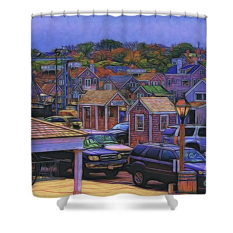 Nantucket Shower Curtain featuring the photograph Nestling Nantucket by Jack Torcello