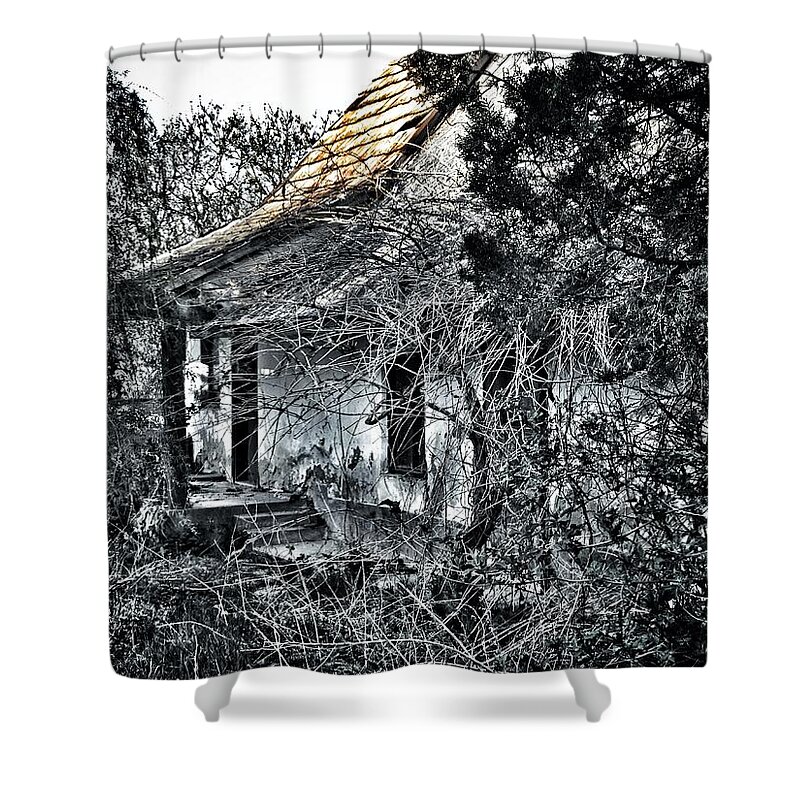 Never Again Shower Curtain featuring the photograph Never Again... by Marianna Mills