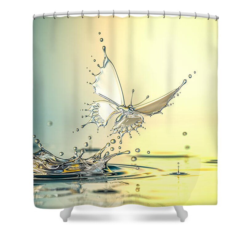 Spray Shower Curtain featuring the photograph New Life by Blackjack3d