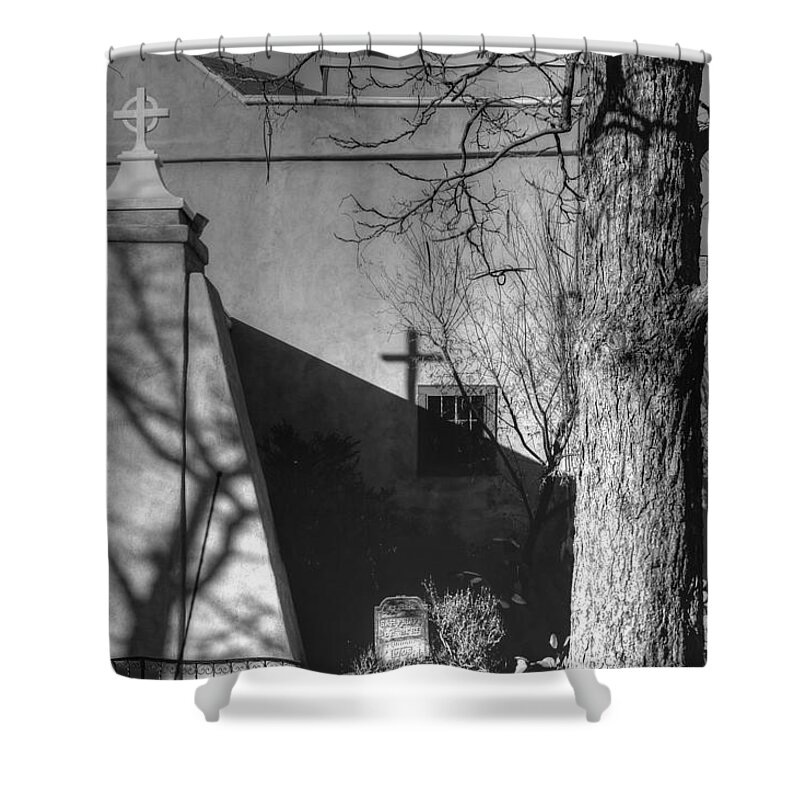 New Mexico Shower Curtain featuring the photograph New Mexico Mission by Bill Hamilton