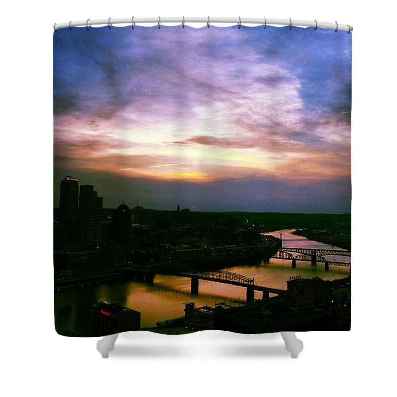 Cityscape Shower Curtain featuring the photograph New Slate by Charlie Cliques