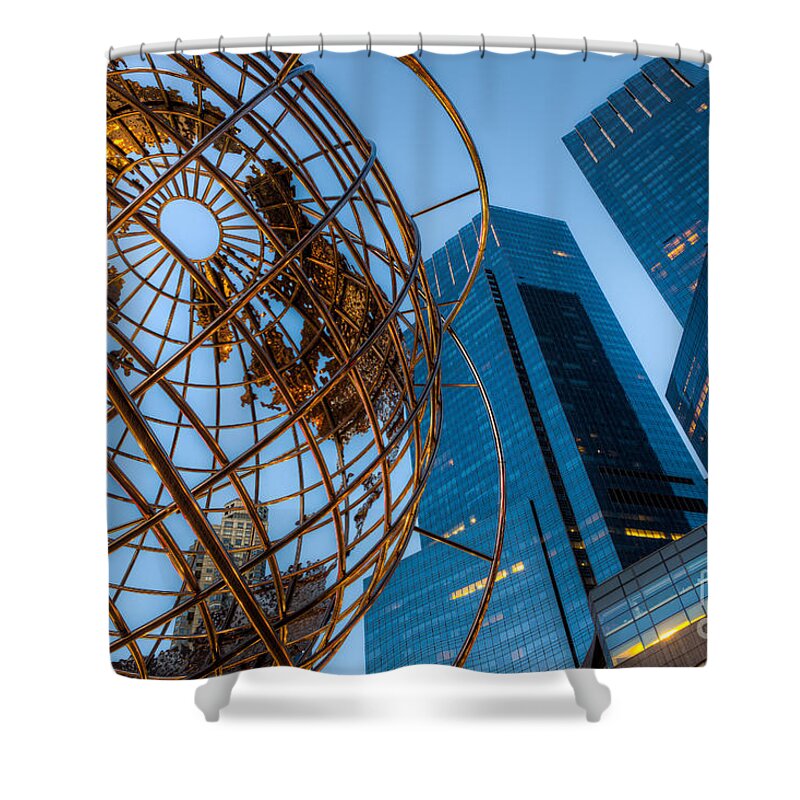 Clarence Holmes Shower Curtain featuring the photograph New York City Columbus Circle Landmarks I by Clarence Holmes