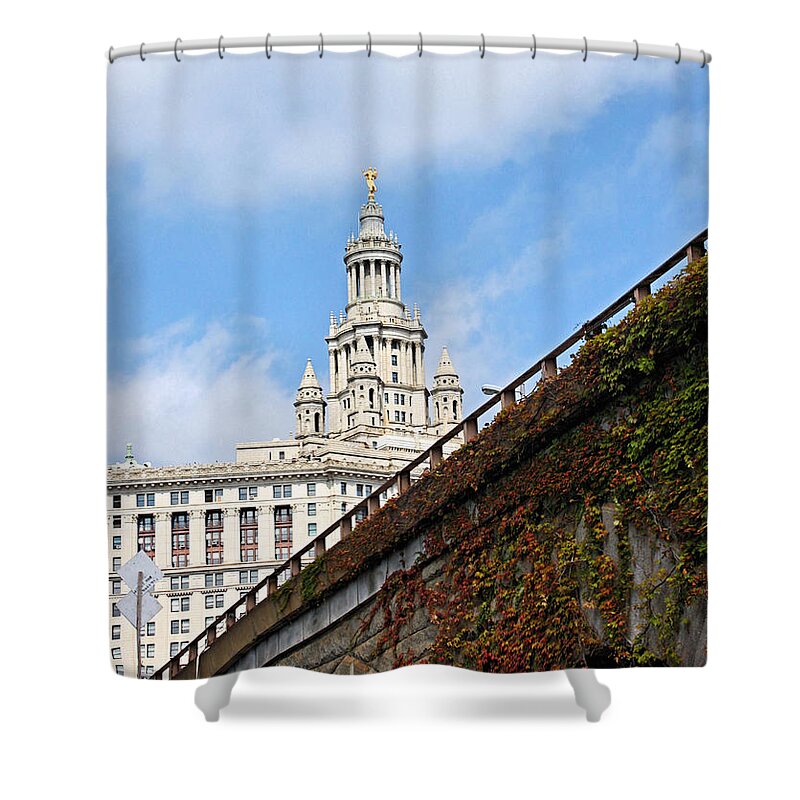 New York Shower Curtain featuring the photograph New York City Hall by Kristin Elmquist